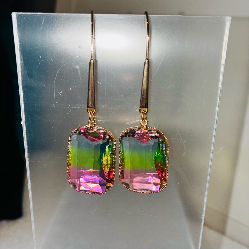 Elegant Multicolor Drop Earrings